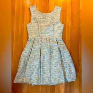 Turquoise Paper Crown Anthropologie Dress Size 8
